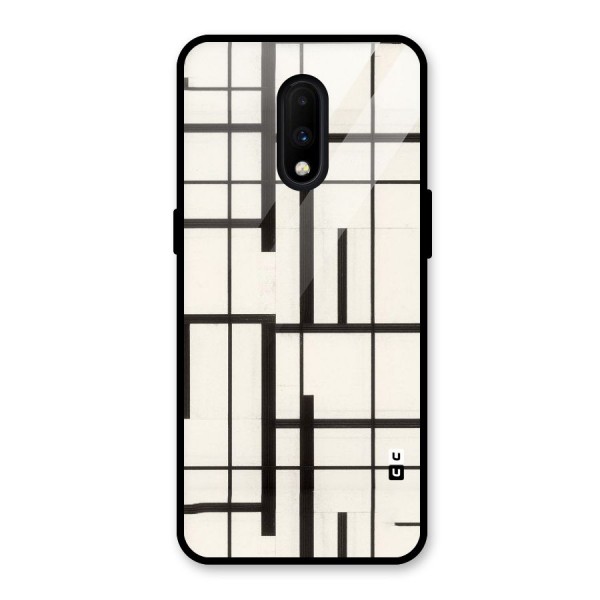 Black Unsymmetry Glass Back Case for OnePlus 7