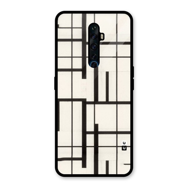 Black Unsymmetry Glass Back Case for Oppo Reno2 Z