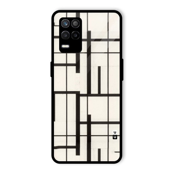 Black Unsymmetry Glass Back Case for Realme 9 5G