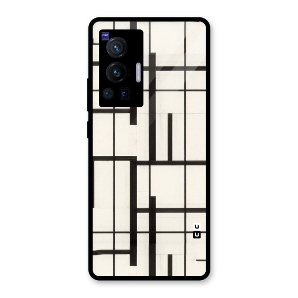 Black Unsymmetry Glass Back Case for Vivo X70 Pro