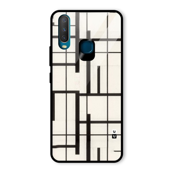 Black Unsymmetry Glass Back Case for Vivo Y12