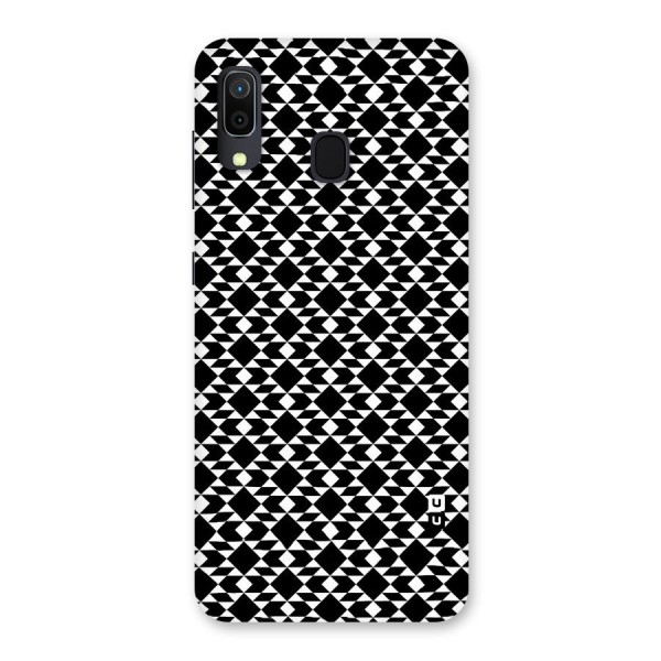 Black White Diamond Abstract Back Case for Galaxy A20