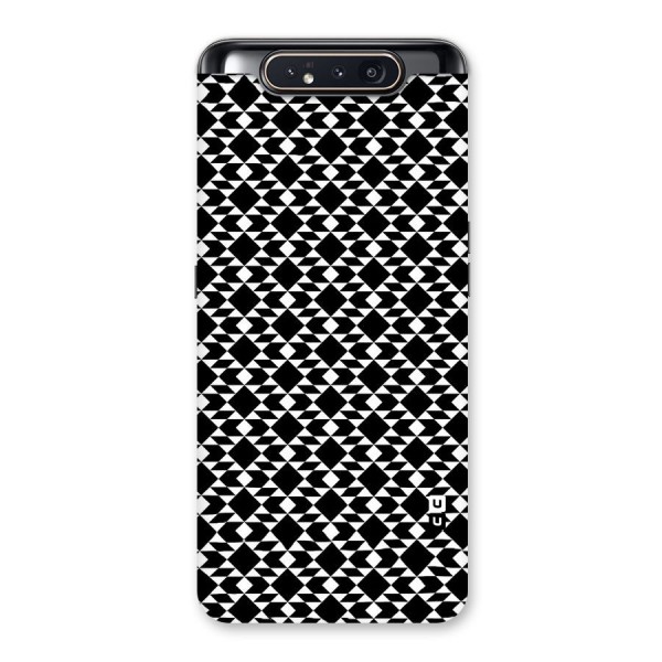 Black White Diamond Abstract Back Case for Galaxy A80