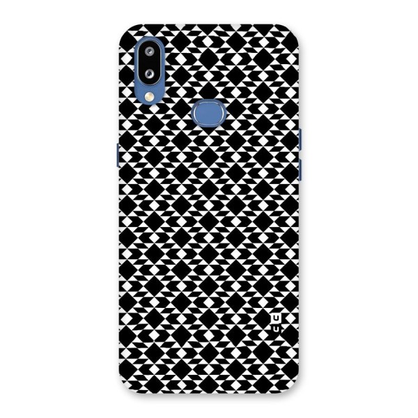 Black White Diamond Abstract Back Case for Galaxy M01s