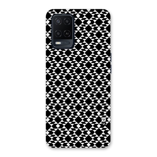 Black White Diamond Abstract Back Case for Oppo A54