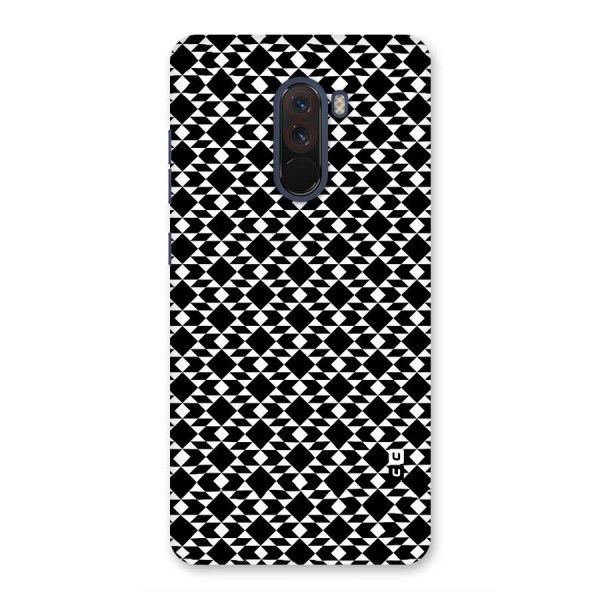 Black White Diamond Abstract Back Case for Poco F1