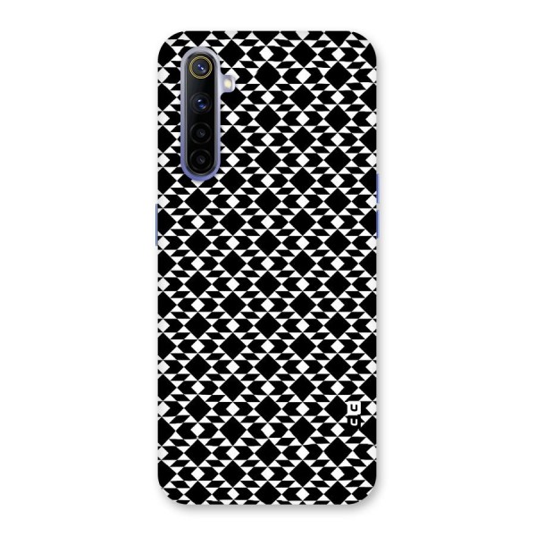 Black White Diamond Abstract Back Case for Realme 6