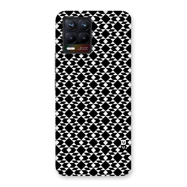 Black White Diamond Abstract Back Case for Realme 8