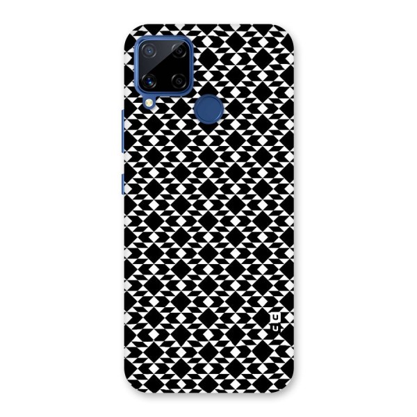 Black White Diamond Abstract Back Case for Realme C12