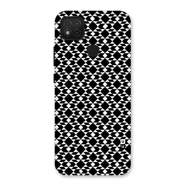 Black White Diamond Abstract Back Case for Redmi 9C