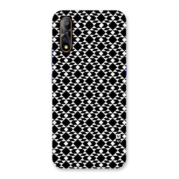 Black White Diamond Abstract Back Case for Vivo S1