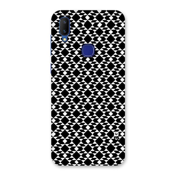 Black White Diamond Abstract Back Case for Vivo V11