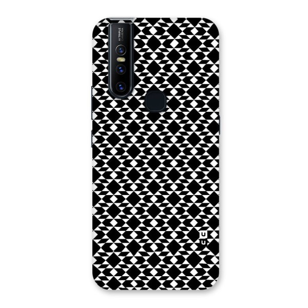 Black White Diamond Abstract Back Case for Vivo V15