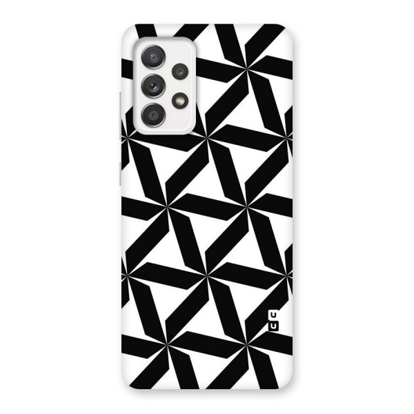 Black White Fan Design Back Case for Galaxy A52