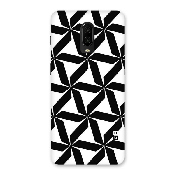 Black White Fan Design Back Case for OnePlus 6T