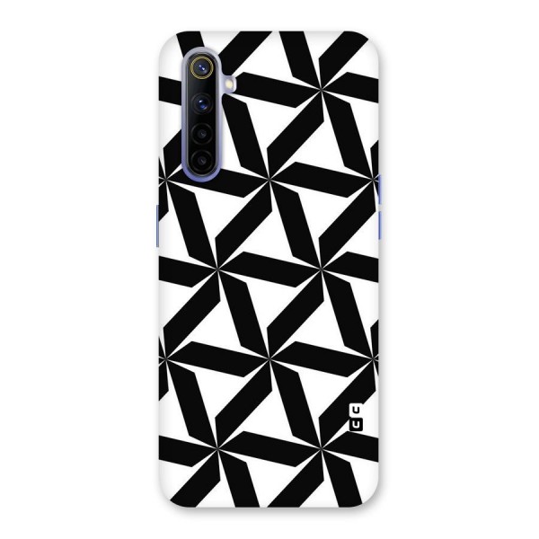 Black White Fan Design Back Case for Realme 6