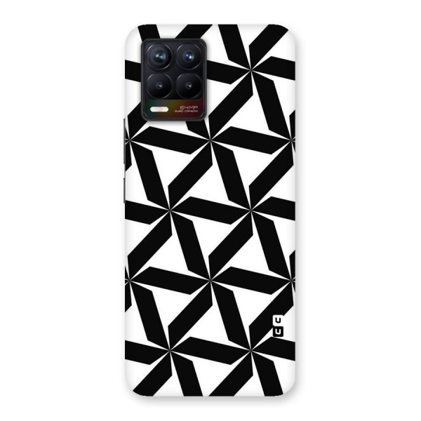 Black White Fan Design Back Case for Realme 8