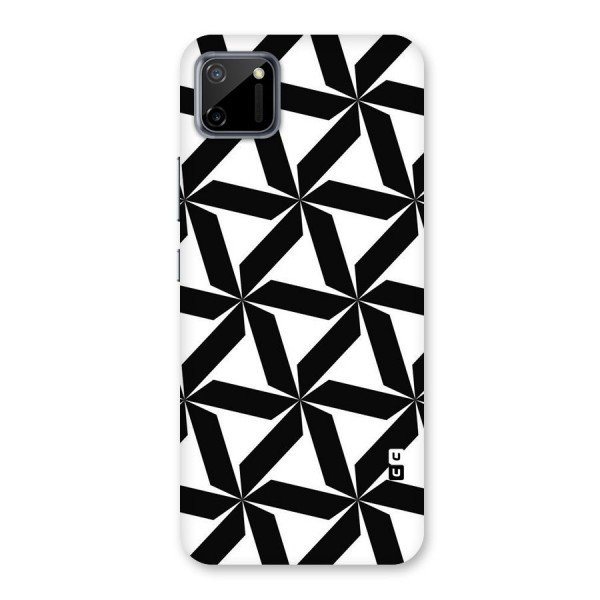 Black White Fan Design Back Case for Realme C11