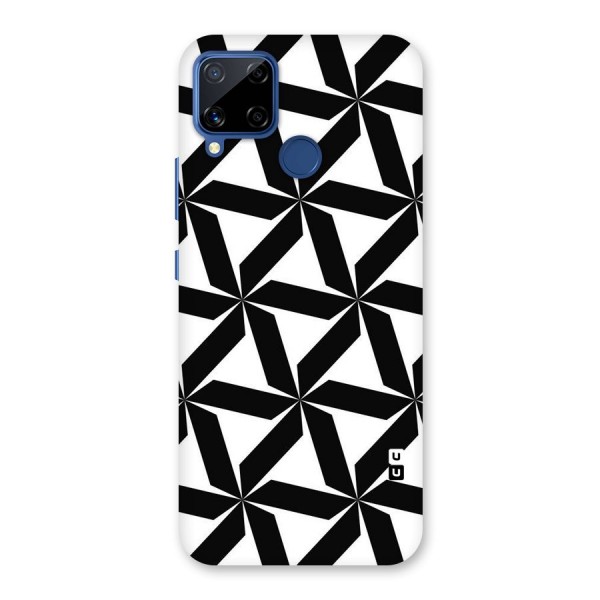 Black White Fan Design Back Case for Realme C12