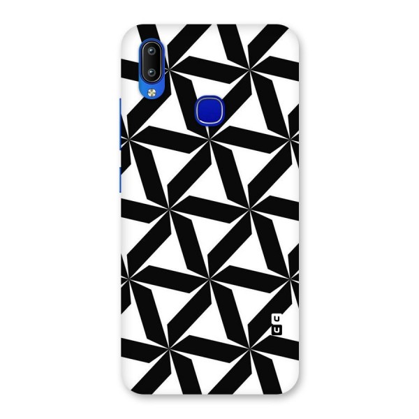 Black White Fan Design Back Case for Vivo Y91