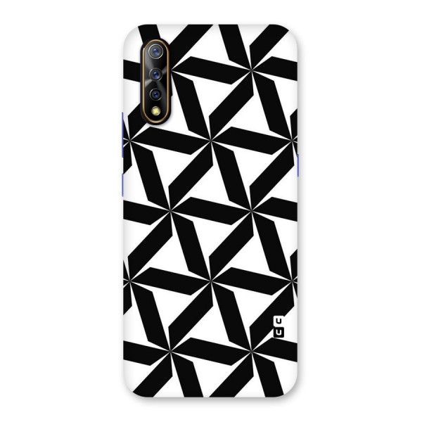 Black White Fan Design Back Case for Vivo Z1x