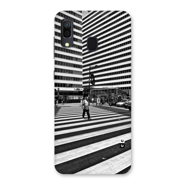 Black White Perspective Back Case for Galaxy A20