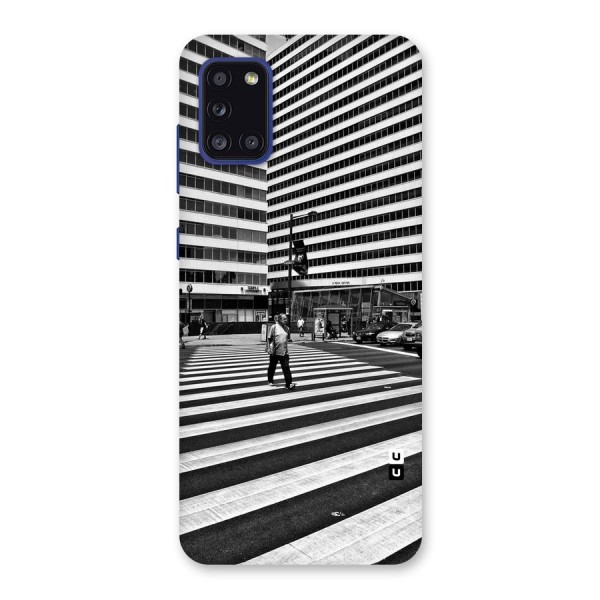 Black White Perspective Back Case for Galaxy A31