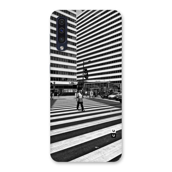 Black White Perspective Back Case for Galaxy A50