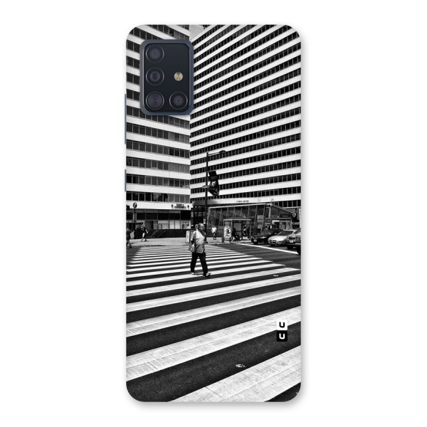 Black White Perspective Back Case for Galaxy A51