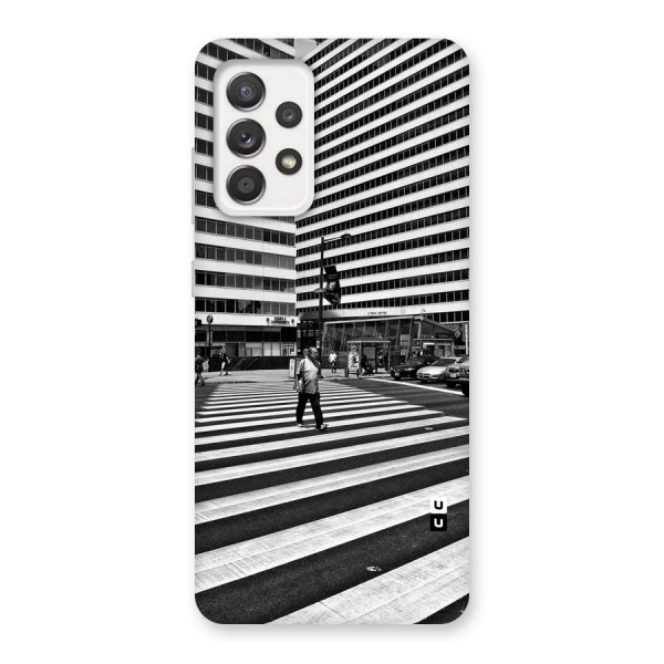 Black White Perspective Back Case for Galaxy A52