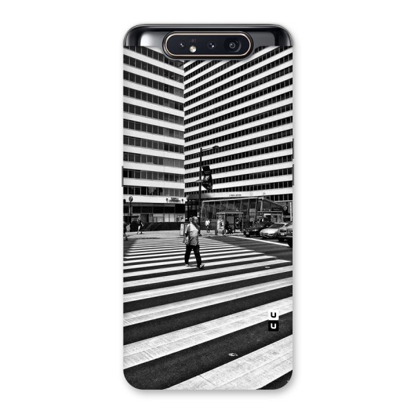 Black White Perspective Back Case for Galaxy A80