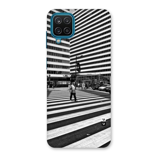 Black White Perspective Back Case for Galaxy F12