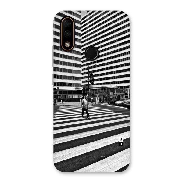 Black White Perspective Back Case for Lenovo A6 Note