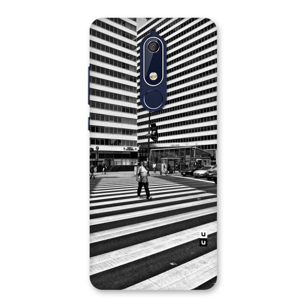 Black White Perspective Back Case for Nokia 5.1