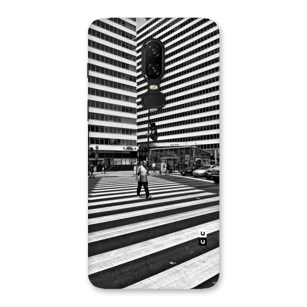 Black White Perspective Back Case for OnePlus 6