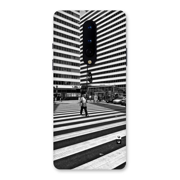 Black White Perspective Back Case for OnePlus 8