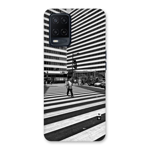 Black White Perspective Back Case for Oppo A54