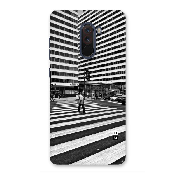 Black White Perspective Back Case for Poco F1