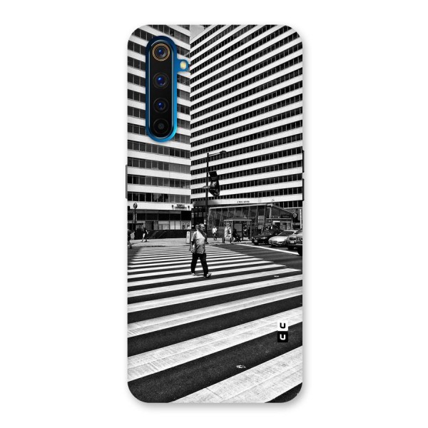 Black White Perspective Back Case for Realme 6 Pro