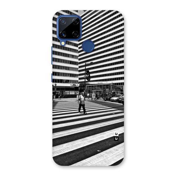 Black White Perspective Back Case for Realme C12