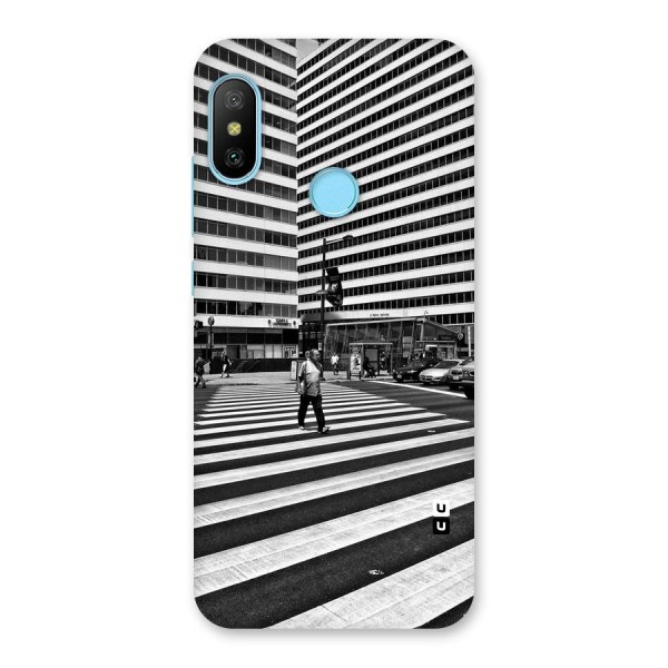 Black White Perspective Back Case for Redmi 6 Pro