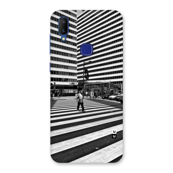 Black White Perspective Back Case for Vivo V11