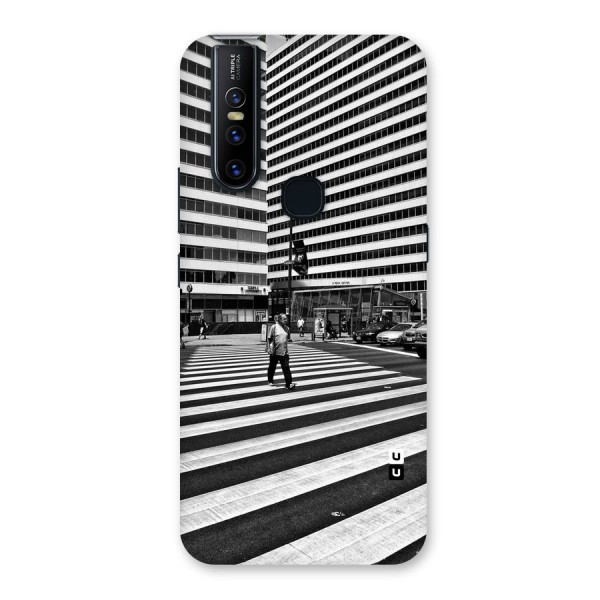 Black White Perspective Back Case for Vivo V15