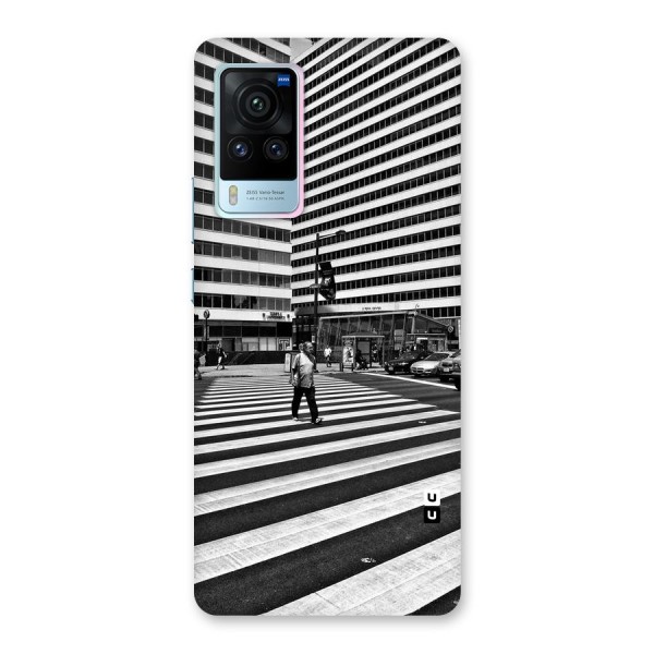 Black White Perspective Back Case for Vivo X60 Pro