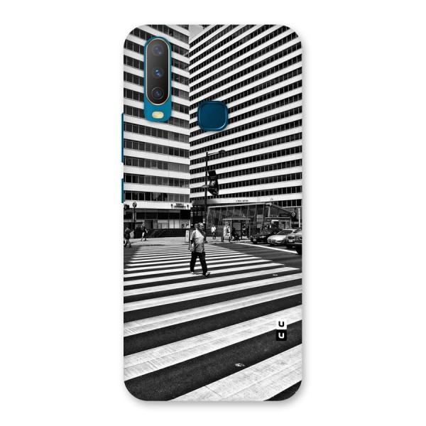 Black White Perspective Back Case for Vivo Y15