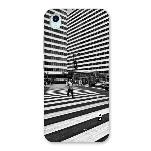 Black White Perspective Back Case for Vivo Y1s