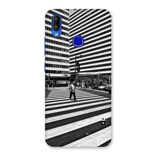 Black White Perspective Back Case for Vivo Y91