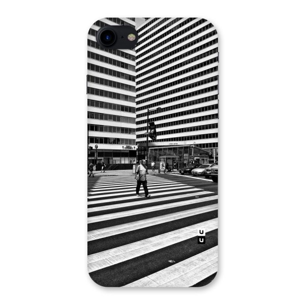 Black White Perspective Back Case for iPhone SE 2020