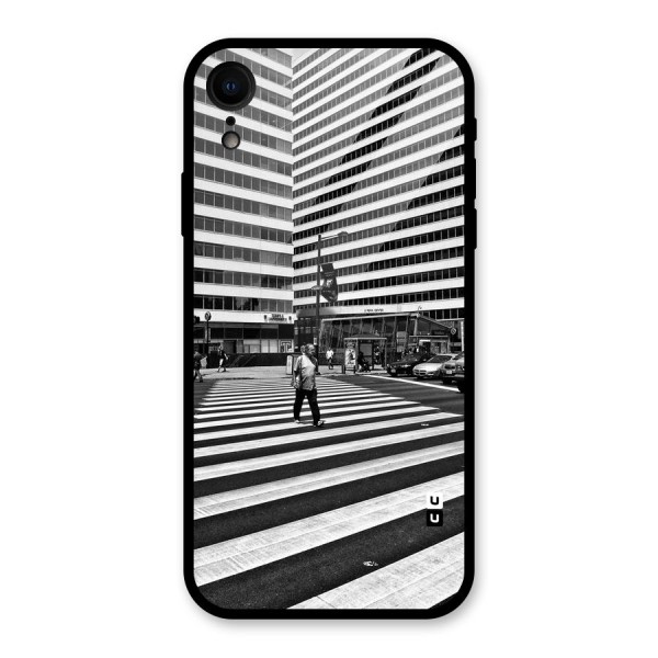 Black White Perspective Glass Back Case for XR