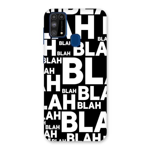 Blah Blah Pattern Back Case for Galaxy F41